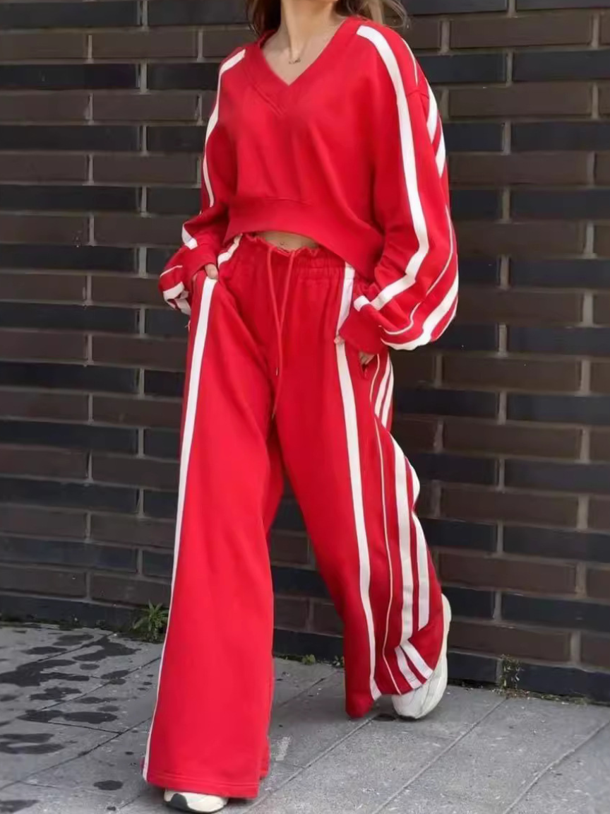 ZASUWA Contrast Color Stripes Athletic Tracksuit - immagine 3