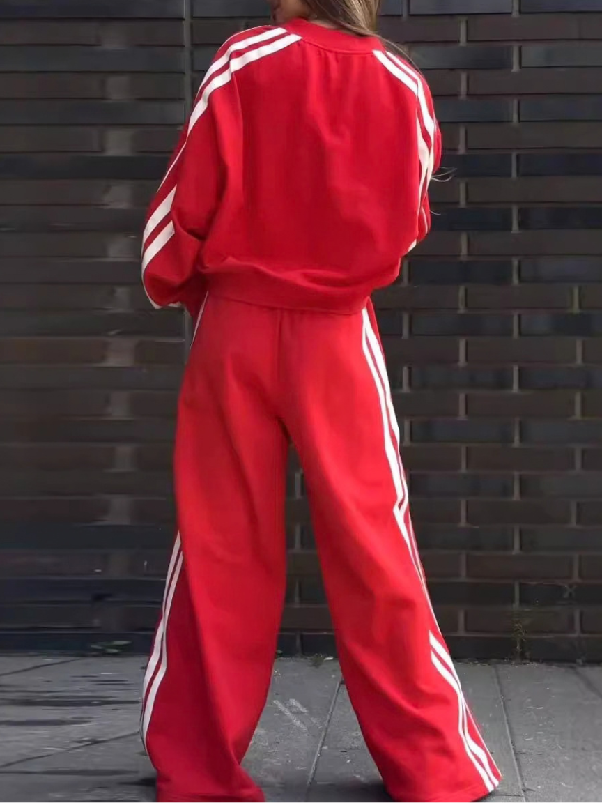 ZASUWA Contrast Color Stripes Athletic Tracksuit - immagine 4