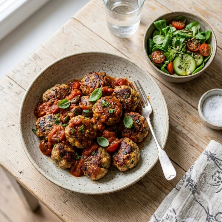 46# POLPETTE AL SUGO E FRESH BOWL